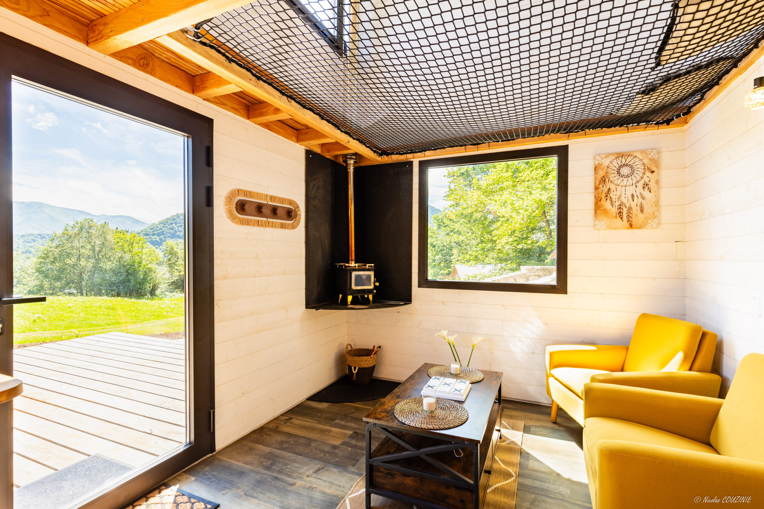 Living room & Wood stove